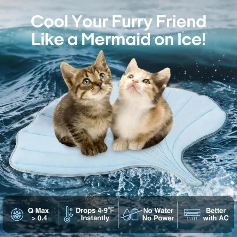Bed Cushion, Suitable for Small and Medium-Sized Large Cats, Soft Large Bed Cooling Pad, Portable Pet Accessories