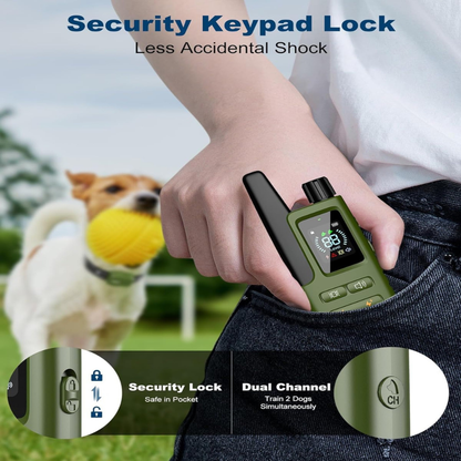 Dog Shock Collar - 4200FT Remote Training Collar with Waterproof Design