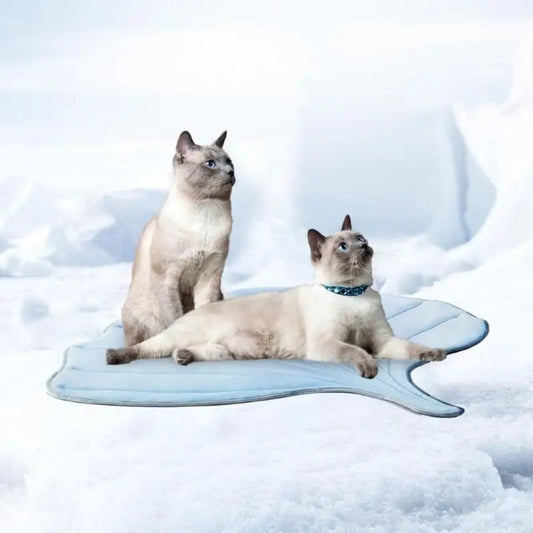 Bed Cushion, Suitable for Small and Medium-Sized Large Cats, Soft Large Bed Cooling Pad, Portable Pet Accessories