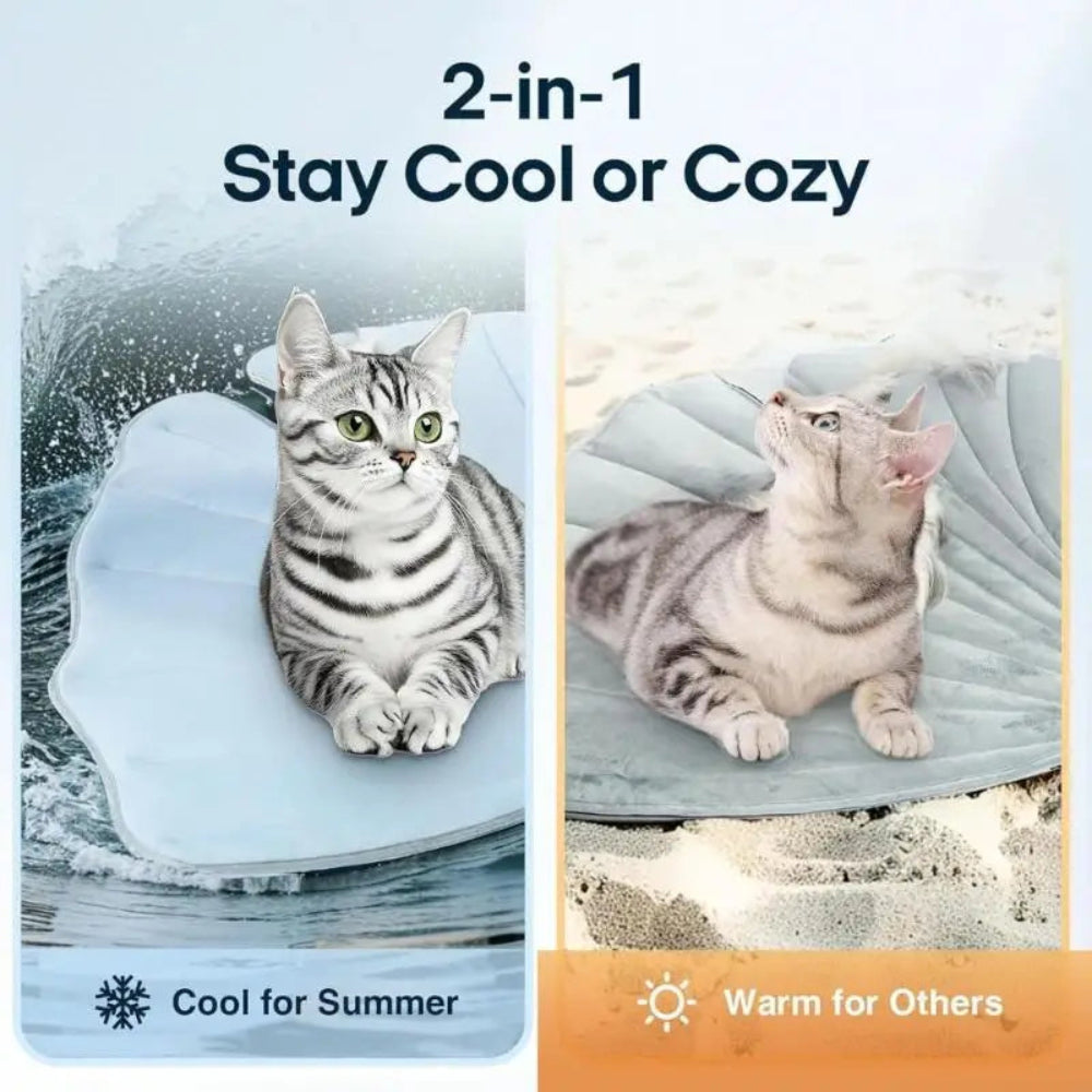 Bed Cushion, Suitable for Small and Medium-Sized Large Cats, Soft Large Bed Cooling Pad, Portable Pet Accessories